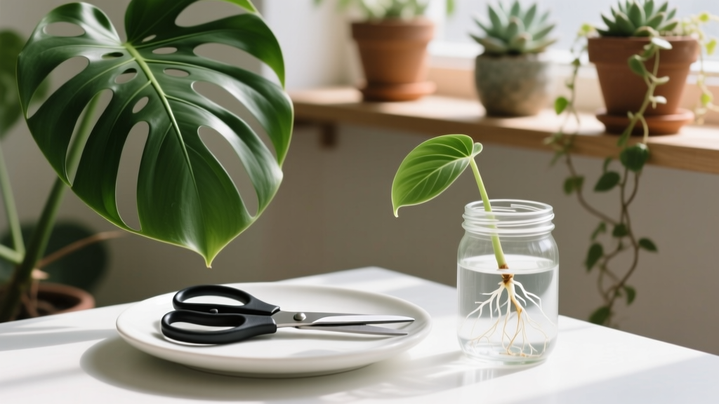 How to Cut a Monstera Plant for Propagation Under $20: The Exact Step-by-Step Method That Saves $38+ vs. Buying New Plants (No Special Tools Needed — Just Scissors, Water & a Jar)