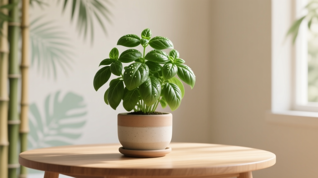 Tropical How Much to Water an Indoor Basil Plant: The Exact Weekly Schedule (Based on Humidity, Pot Size & Light) That Stops Yellow Leaves Before They Start — No More Guesswork or Overwatering