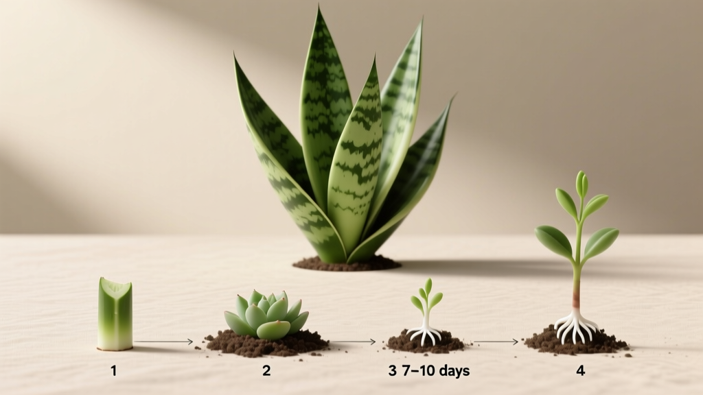 Stop Killing Your Snake Plant Cuttings: The Only 4-Step 'Easy Care How to Propagate Snake Plant Cutting' Method That Actually Works (No Rot, No Guesswork, Just Roots in 2–3 Weeks)