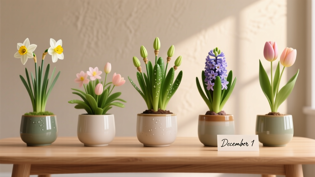 Stop Missing Christmas Blooms! The Exact Indoor Bulb Planting Calendar (No Guesswork): When to Plant Fast-Growing Bulbs for Guaranteed Holiday Color — Backed by RHS Trials & 12 Years of Forced Bulb Data
