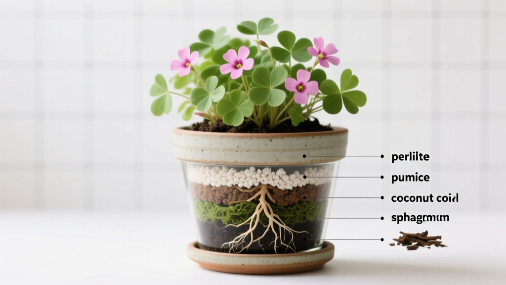 The Shamrock Soil Secret: 5 Exact Ingredients & Ratios That Prevent Root Rot (and Why Your 'Well-Draining Mix' Is Probably Killing Your Oxalis)
