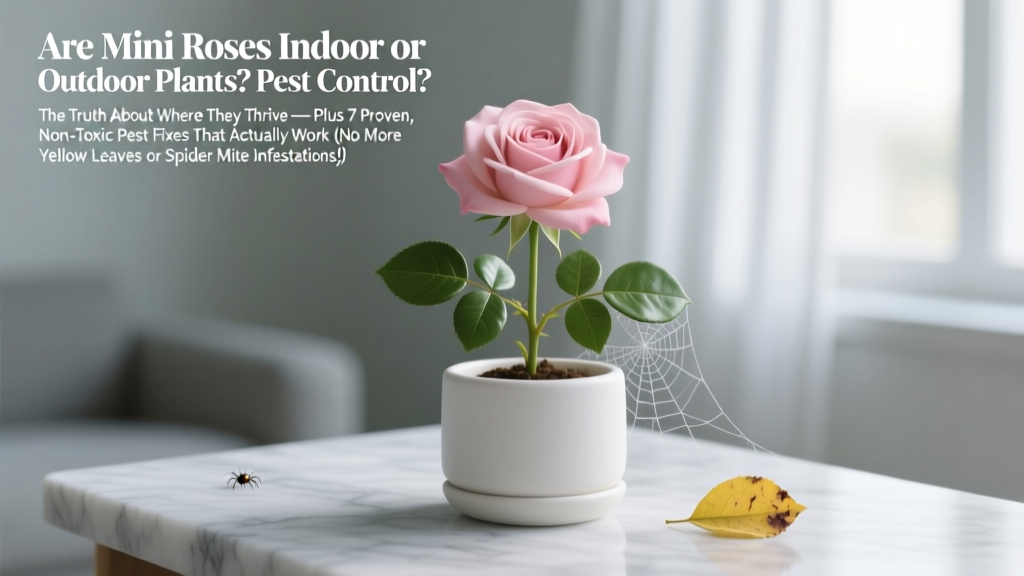 Are Mini Roses Indoor or Outdoor Plants Pest Control? The Truth About Where They Thrive — Plus 7 Proven, Non-Toxic Pest Fixes That Actually Work (No More Yellow Leaves or Spider Mite Infestations!)