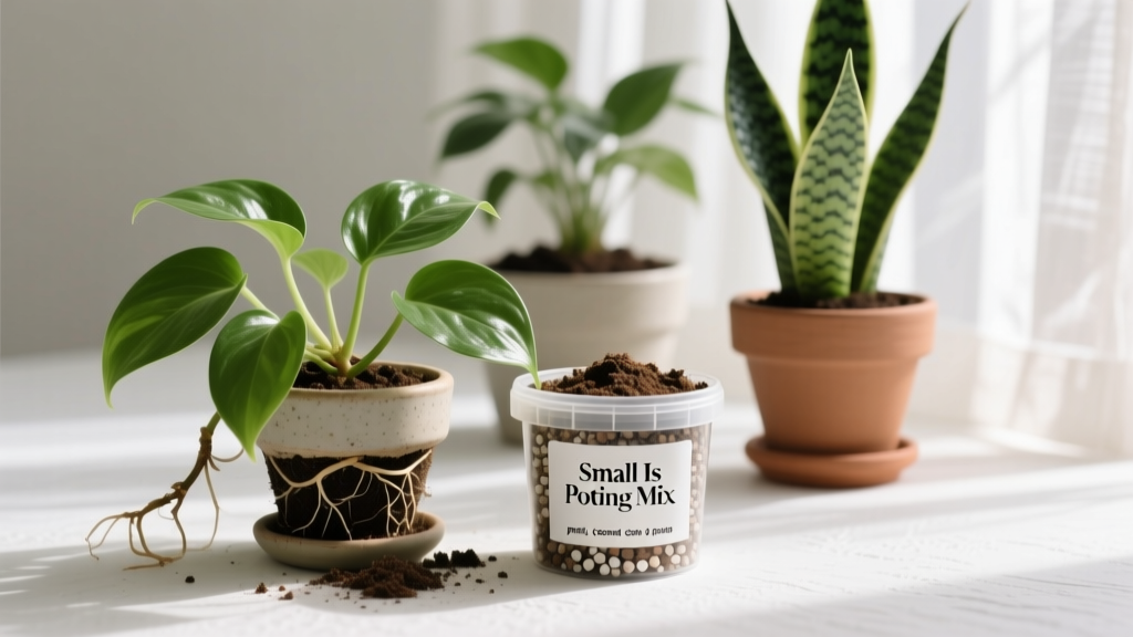 Why 'Small Is Potting Mix for Indoor Plants' Isn’t Just About Size—It’s the #1 Mistake Killing Your Pothos, ZZ Plants & Snake Plants (And How to Fix It in 3 Minutes)