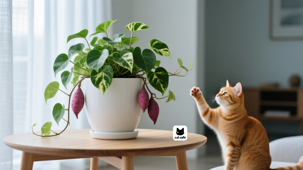 Sweet Potato Plants Indoors: Are They Toxic to Cats? A Vet-Reviewed Guide to Safe, Thriving Indoor Vines — Plus 5 Mistakes That Put Your Cat at Risk
