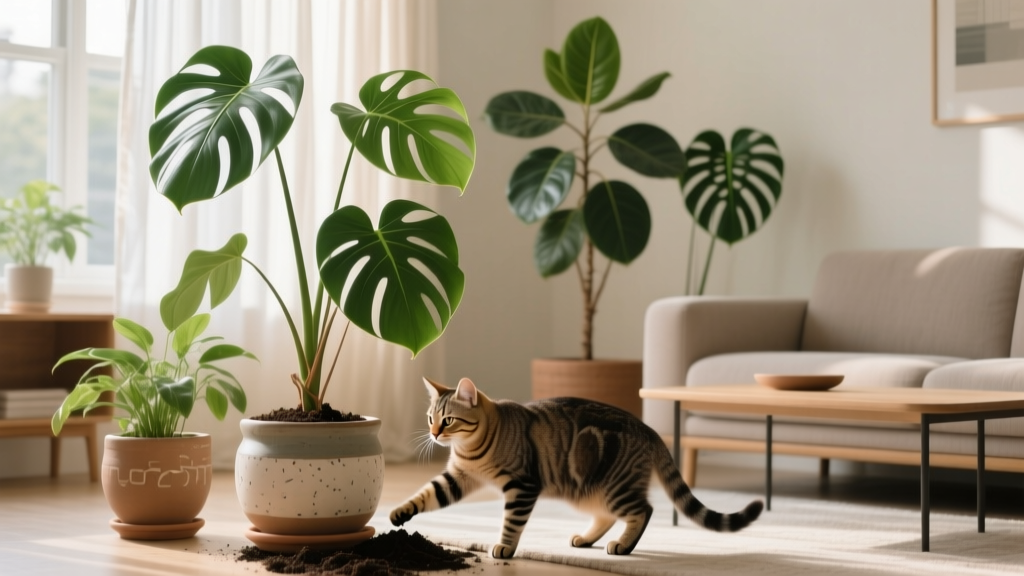 Large How to Cat Proof Indoor Plants: 7 Vet-Approved, Stress-Free Strategies That Actually Work (No More Chewed Ferns or Knocked-Over Monstera!)