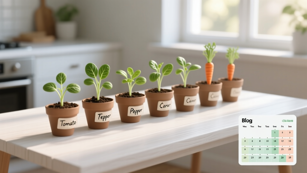 Stop Wasting Seeds & Wilting Seedlings: The Exact Week-by-Week Indoor Vegetable Planting Calendar (Based on Your USDA Zone, Not Guesswork)