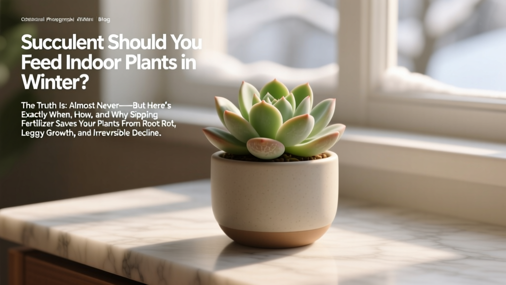 Succulent should you feed indoor plants in winter? The truth is: almost never—but here’s exactly when, how, and why skipping fertilizer saves your plants from root rot, leggy growth, and irreversible decline.