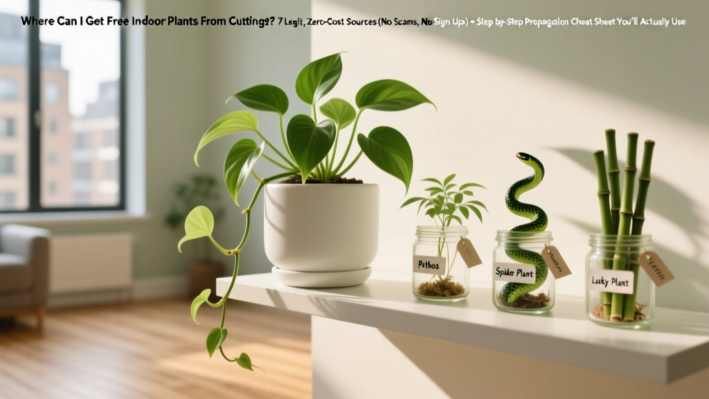 Where Can I Get Free Indoor Plants From Cuttings? 7 Legit, Zero-Cost Sources (No Scams, No Sign-Ups) + Step-by-Step Propagation Cheat Sheet You’ll Actually Use