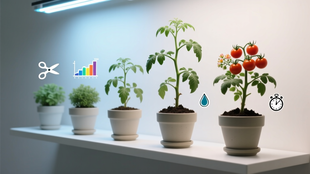 Yes, You *Can* Control the Height of Indoor Tomato Plants—But Not With Your Watering Schedule Alone: Here’s the Exact Science-Backed Combo of Pruning, Light, Nutrients & Timing That Actually Works (Without Stunting Yield)