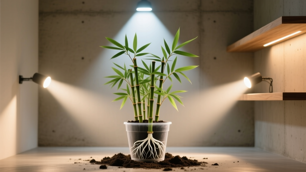 What Kind of Indoor Light for Bamboo Plant Repotting Guide: The 3-Light Rule That Prevents Shock, Yellowing, and Stunted Growth (Backed by Horticultural Research)