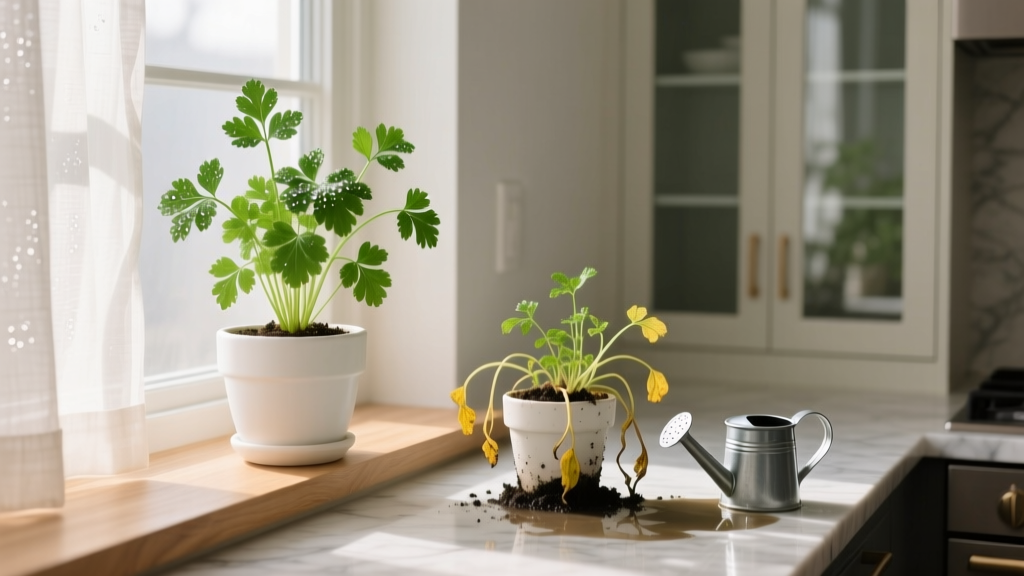 The Small How to Water Parsley Plant Indoors Mistake 92% of Beginners Make (And the 3-Step Fix That Saves Your Herb from Yellow Leaves, Root Rot, and Sad Stems)
