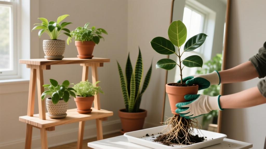 How to Build an Indoor Plant Stand Repotting Guide: 7 Foolproof Steps That Prevent Root Damage, Save $120+/Year on Nursery Fees, and Turn Repotting from Dreaded Chore into Your Weekly Zen Ritual