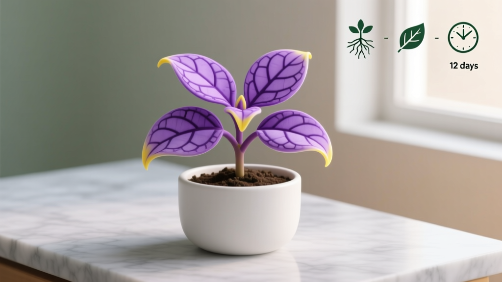 How to Propagate a Purple Waffle Plant with Yellow Leaves: 5 Science-Backed Steps That Fix the Yellowing *While* You Propagate—No Guesswork, No Root Rot, Just Healthy New Plants in 12 Days
