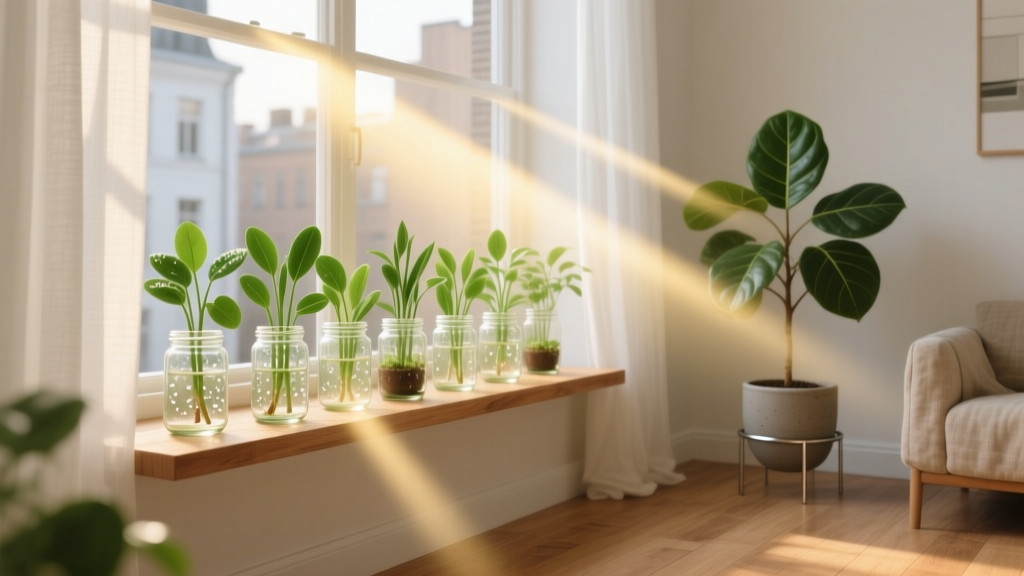 How to Simulate Sunlight Indoors for Plants from Cuttings: The 5-Step Light Strategy That Boosts Rooting Success by 73% (No Greenhouse Needed)