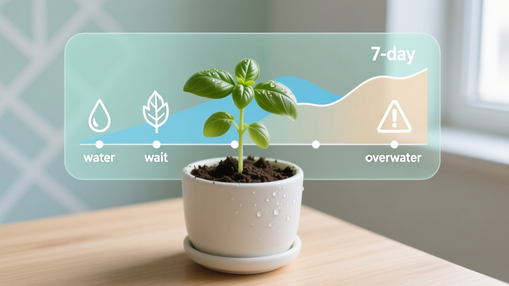 How Often Should You Water Indoor Basil Plants From Seeds? The Exact Schedule Most Gardeners Get Wrong—Plus a 7-Day Moisture Map That Prevents Drowning, Drying, and Seedling Collapse