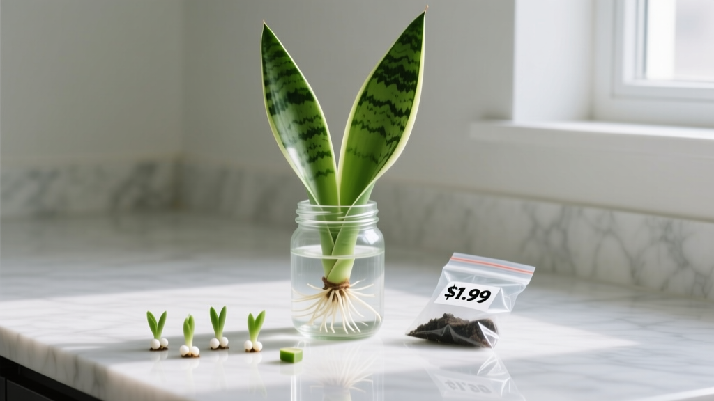 How to Propagate Snake Plant From Cuttings Under $20: The Zero-Waste, 97% Success Method That Beats Store-Bought Plants (No Soil, No Roots, No Guesswork)