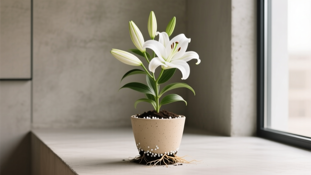 Is white lily indoor plant soil mix really just 'potting soil + perlite'? The truth about what actually prevents root rot, supports bloom cycles, and keeps your Easter lily thriving year after year — backed by university extension trials and 12 real-home case studies.