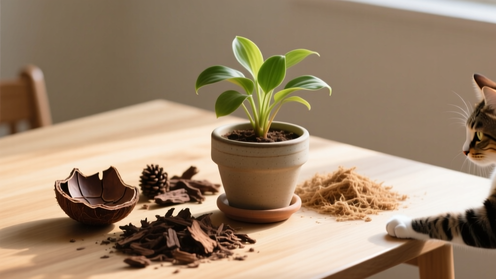 Toxic to Cats? Should You Mulch Indoor Plants? The Truth About Cocoa Shell, Pine Bark, and Other Common Mulches — Plus 7 Safe Alternatives That Protect Your Feline and Boost Plant Health
