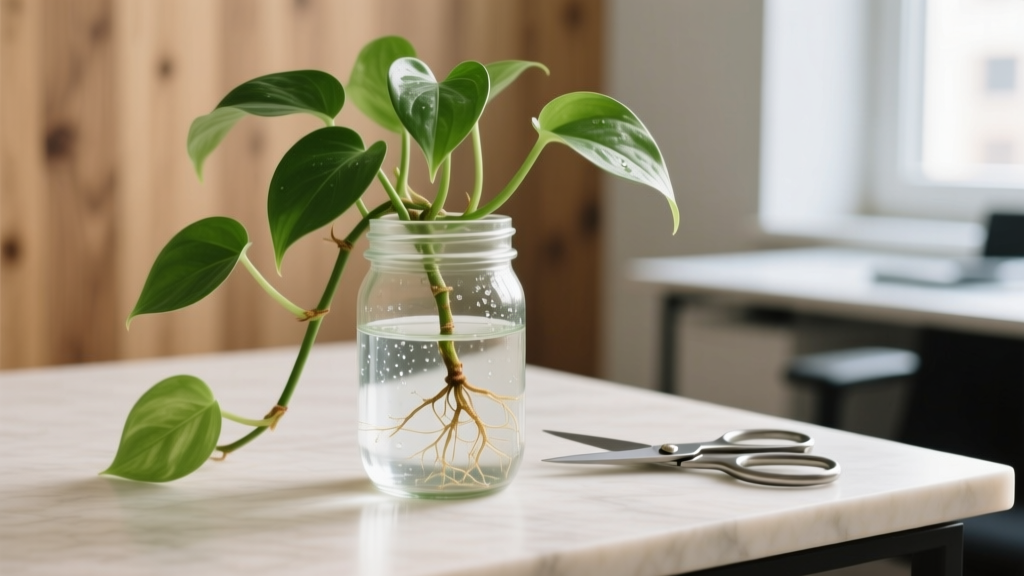 How to Propagate Pothos Plant Under $20: The Zero-Waste, 98% Success Method That Costs Less Than Your Morning Coffee (No Soil, No Store Runs, Just Scissors & a Jar)