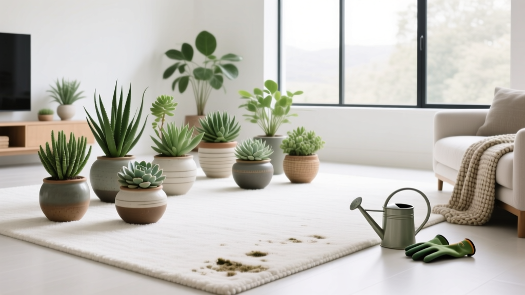 Succulent How to Protect Carpet from Indoor Plants: 7 Proven, Non-Damaging Strategies That Actually Work (No More Stains, Mold, or Fungal Spills)