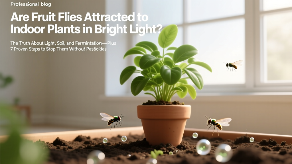 Are Fruit Flies Attracted to Indoor Plants in Bright Light? The Truth About Light, Soil, and Fermentation—Plus 7 Proven Steps to Stop Them Without Pesticides