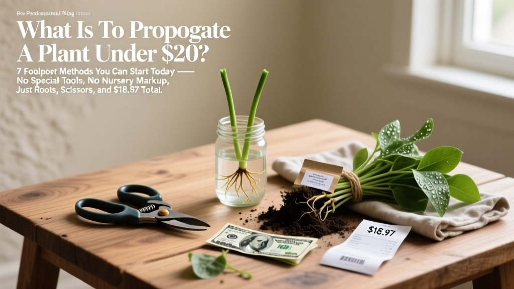 What Is To Propagate A Plant Under $20? 7 Foolproof Methods You Can Start Today — No Special Tools, No Nursery Markup, Just Roots, Scissors, and $18.97 Total