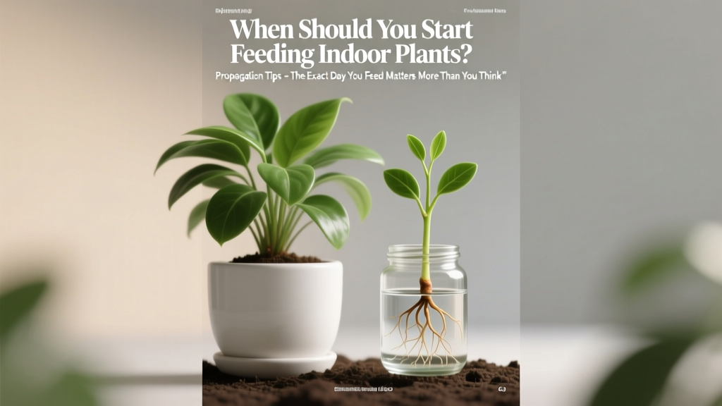 When Should You Start Feeding Indoor Plants Propagation Tips? The Exact Day You Feed Matters More Than You Think—Skip This Step & Risk Stunted Roots, Yellow Leaves, or Total Failure
