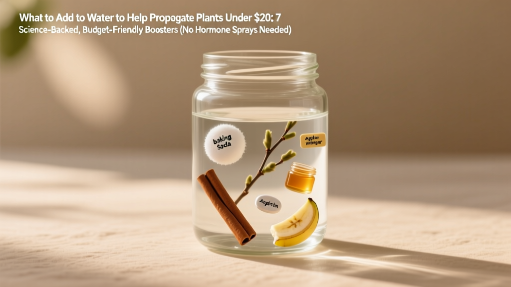 What to Add to Water to Help Propagate Plants Under $20: 7 Science-Backed, Budget-Friendly Boosters (No Hormone Sprays Needed)
