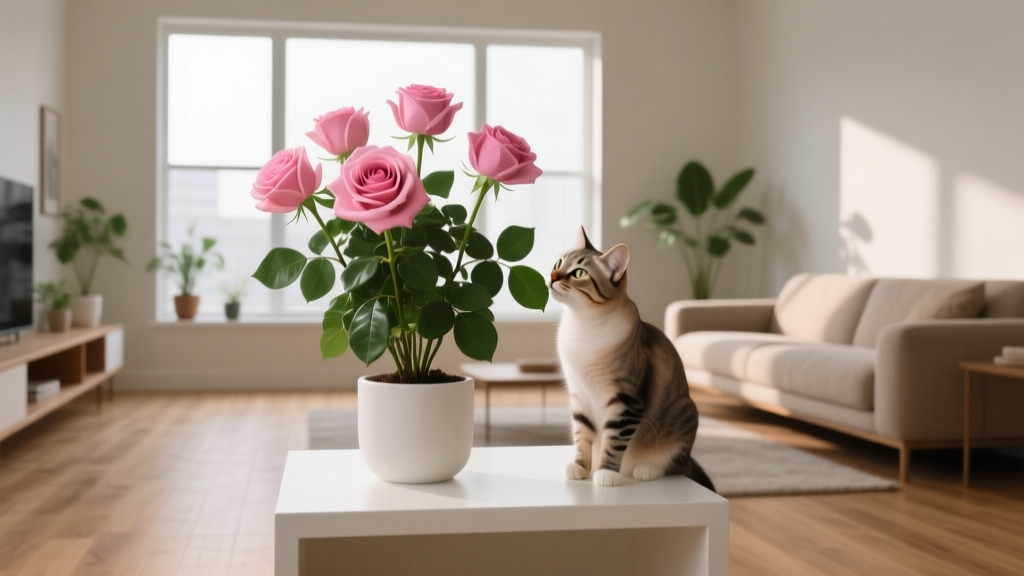 Roses Indoors with Cats? Here’s Exactly How to Care for Indoor Rose Plants Without Risk: A Vet-Reviewed, Step-by-Step Guide to Non-Toxic Placement, Safe Pruning, Pet-Safe Fertilizers, and Real-Time Monitoring That Prevents Accidents Before They Happen