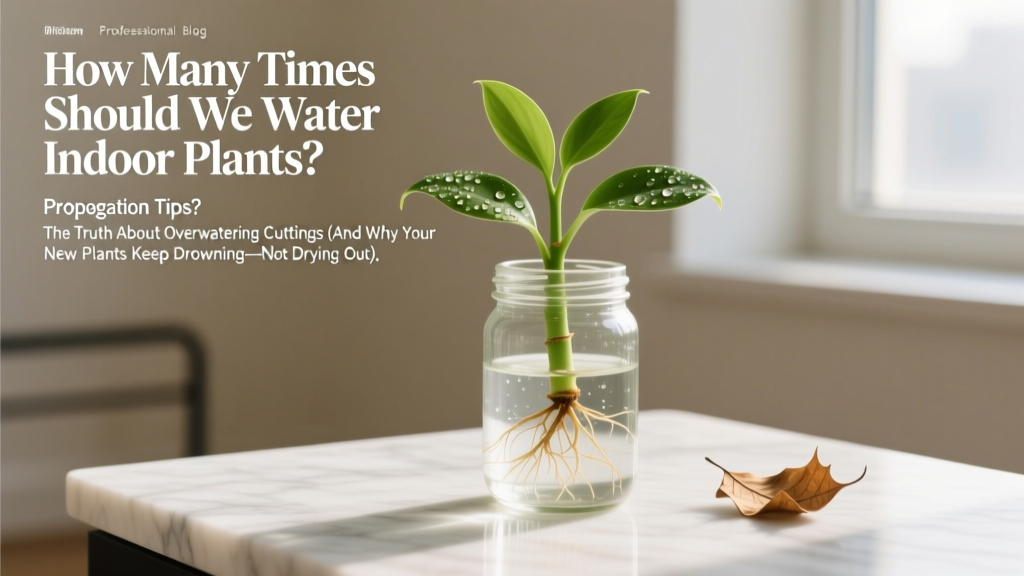How Many Times Should We Water Indoor Plants Propagation Tips? The Truth About Overwatering Cuttings (And Why Your New Plants Keep Drowning—Not Drying Out)