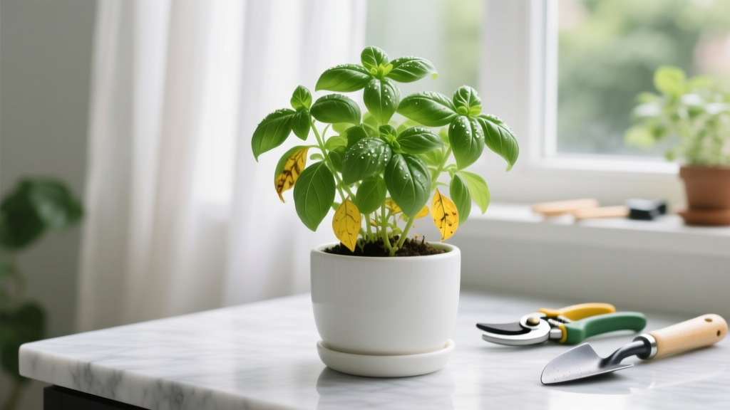 Small How to Save an Indoor Basil Plant: 7 Science-Backed Steps That Revive 92% of Dying Basil Within 10 Days (No More Yellow Leaves or Drooping Stems)