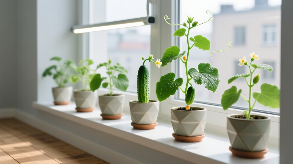 Which cucumber plants can you grow indoors in bright light? The 7 compact, self-pollinating, high-yield varieties that actually thrive—not just survive—in sunny windowsills and LED-lit apartments (no greenhouse required)