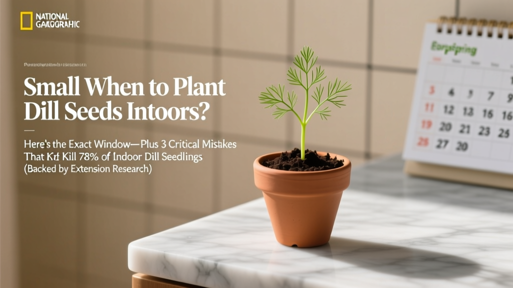 Small When to Plant Dill Seeds Indoors? Here’s the Exact Window—Plus 3 Critical Mistakes That Kill 78% of Indoor Dill Seedlings (Backed by Extension Research)