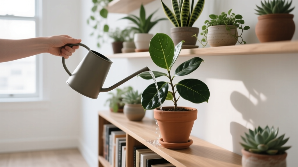 Small How to Water Plants Up High Indoors: 7 Foolproof Methods That Prevent Spills, Save Your Back, and Keep Every Leaf Hydrated (Even the Fiddle-Leaf Fig on Your Bookshelf)