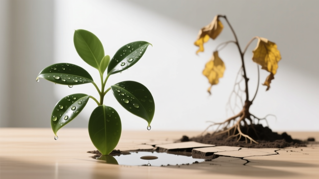 Why Is My Indoor Plant Dripping Water Not Growing? 7 Hidden Causes (Including Overwatering, Root Rot, and Light Deprivation) You’re Probably Missing — Fix It in 48 Hours Without Repotting