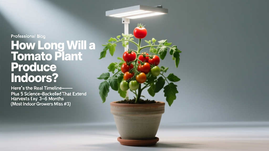 Flowering how long will a tomato plant produce indoors? Here’s the real timeline—plus 5 science-backed fixes that extend harvests by 3–6 months (most indoor growers miss #3)