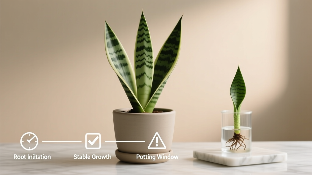 When to Pot Snake Plant Propagation for Beginners: The Exact 3-Step Timing Window (Plus What Happens If You Wait Too Long or Rush It)