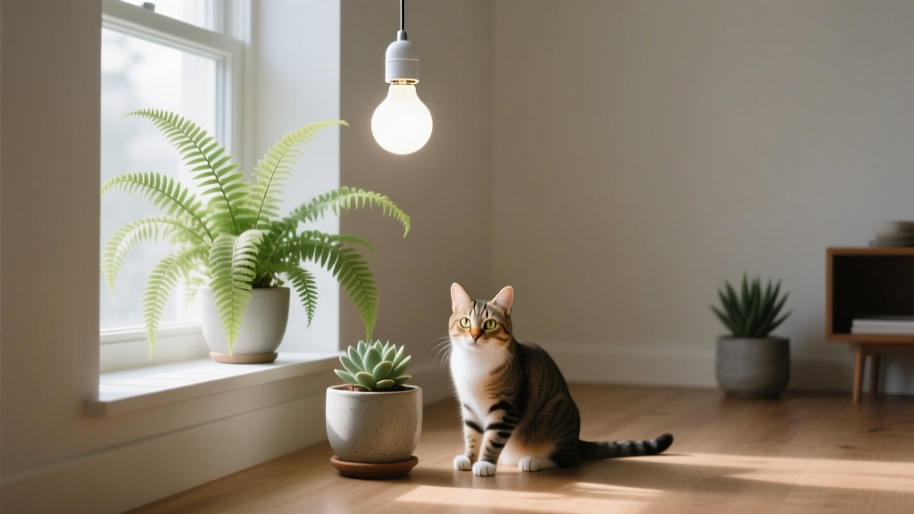 Pet Friendly Can I Use Normal LED Lights to Grow Plants Indoors? The Truth About Household Bulbs, Toxicity Risks, and What Actually Works for Both Your Ferns AND Your Feline