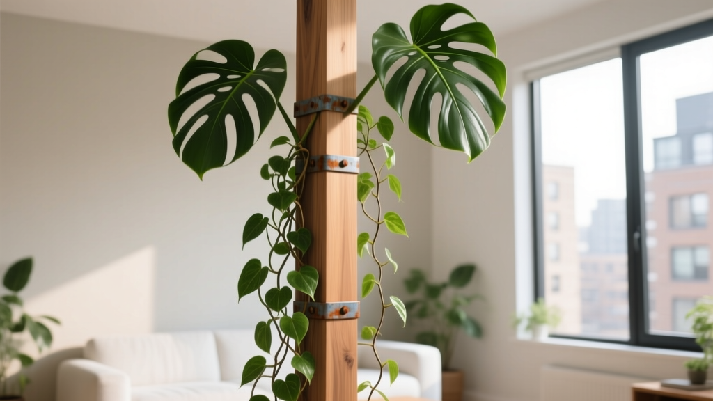 Stop Your Monstera & Pothos From Slumping! Here’s Exactly How to Make an Indoor Plant Pole Using Outdoor-Grade Materials That Last 3+ Years (No Drilling, No Costly Kits)