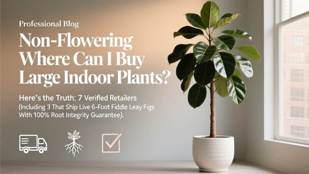 Large Indoor Plants: 7 Verified Retailers (2026)