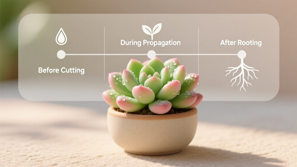 Stop Killing Your Jelly Bean Plants: The Exact Watering Schedule You Need *Before*, During, and After Cutting & Propagation—Backed by 3 Years of Succulent Nursery Data