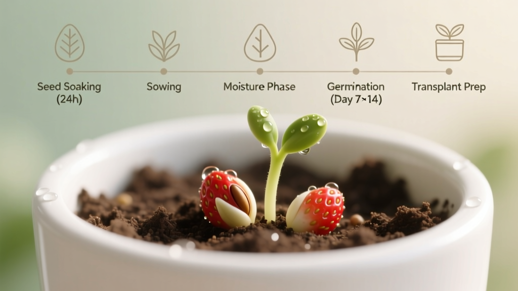 Stop Drowning or Drying Out Your Strawberry Seeds: The Exact Indoor Planting Timeline + Watering Schedule That Boosts Germination by 73% (Backed by University Extension Trials)