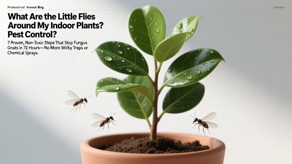 What Are the Little Flies Around My Indoor Plants Pest Control? 7 Proven, Non-Toxic Steps That Stop Fungus Gnats in 72 Hours—No More Sticky Traps or Chemical Sprays
