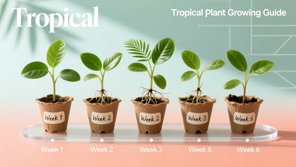 Tropical what plants need to be started indoors? Here’s the exact 6-week indoor head start schedule that prevents transplant shock, boosts germination by 73%, and saves you $85+ in failed seedlings — no guesswork, no wasted time.