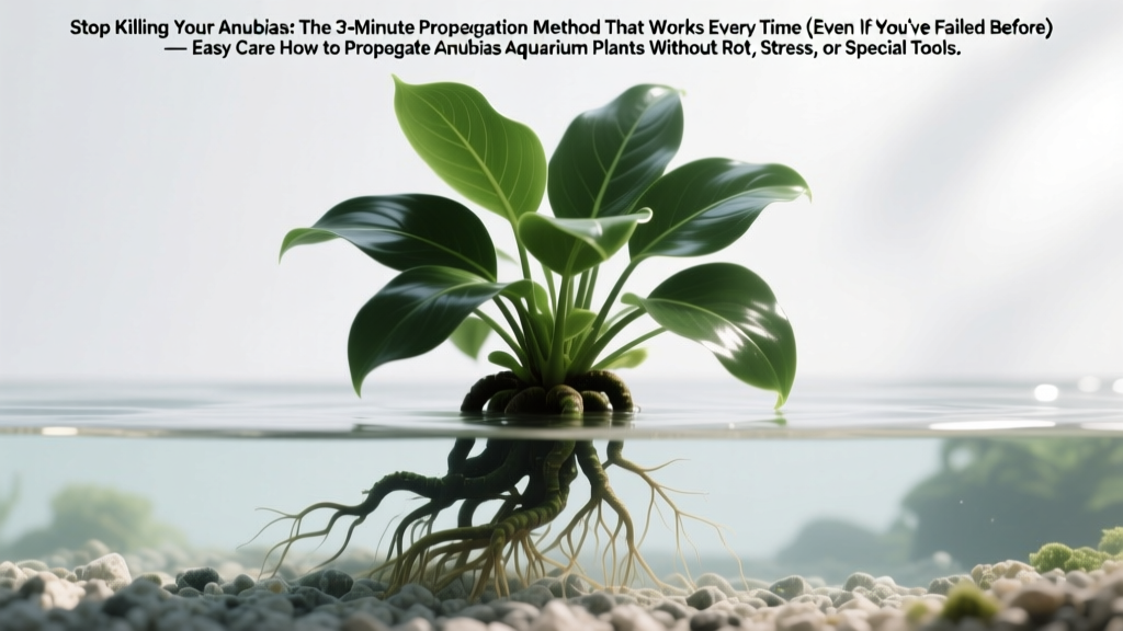 Stop Killing Your Anubias: The 3-Minute Propagation Method That Works Every Time (Even If You’ve Failed Before) — Easy Care How to Propagate Anubias Aquarium Plants Without Rot, Stress, or Special Tools