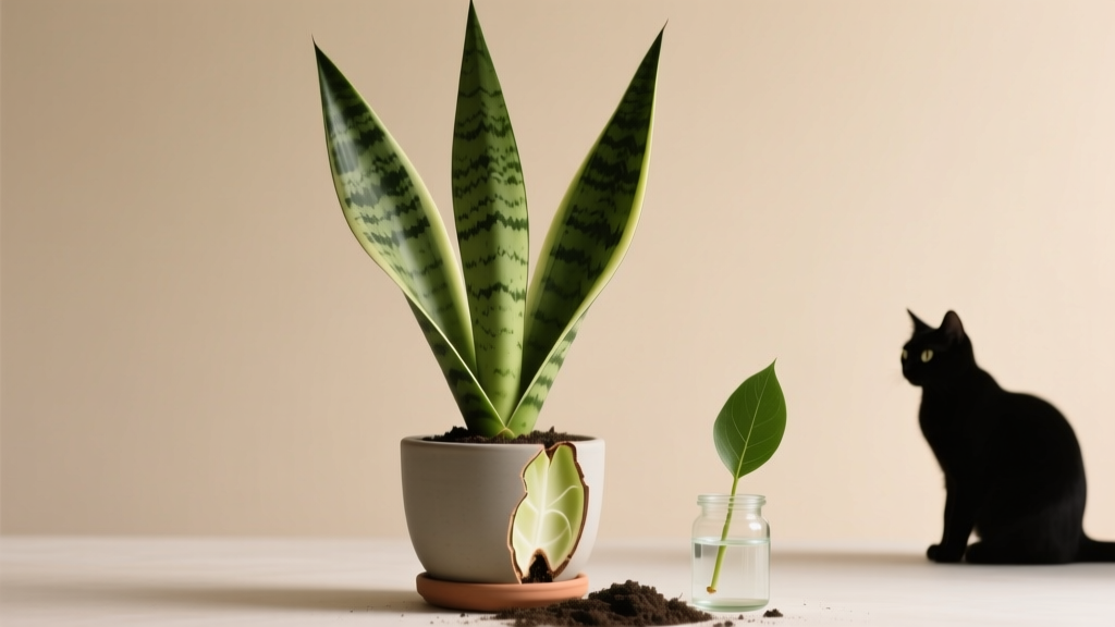Snake Plant Propagation from Leaf Cuttings: What Every Cat Owner Must Know (It’s Toxic — But Here’s How to Grow It Safely Without Risking Your Feline)