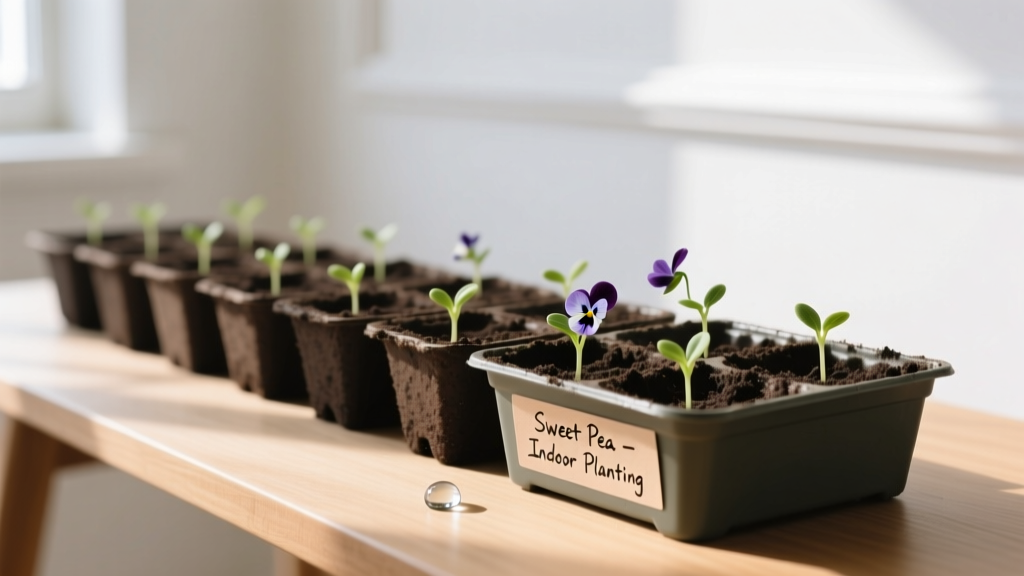 How to Plant Sweet Pea Seeds Indoors + Watering Schedule That Actually Prevents Damping-Off (Not Just 'Keep Soil Moist' Advice)