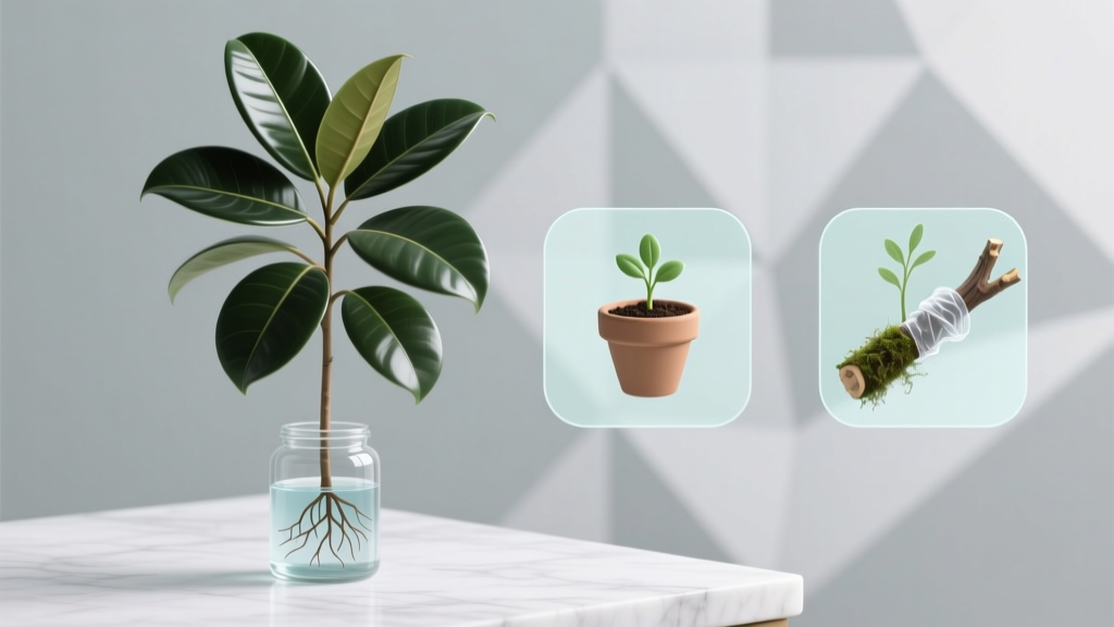 Stop Killing Your Cuttings: The 3 Foolproof, Low-Error Ways to Propagate Rubber Tree Plants (No Greenhouse, No Mist System, Just Success)
