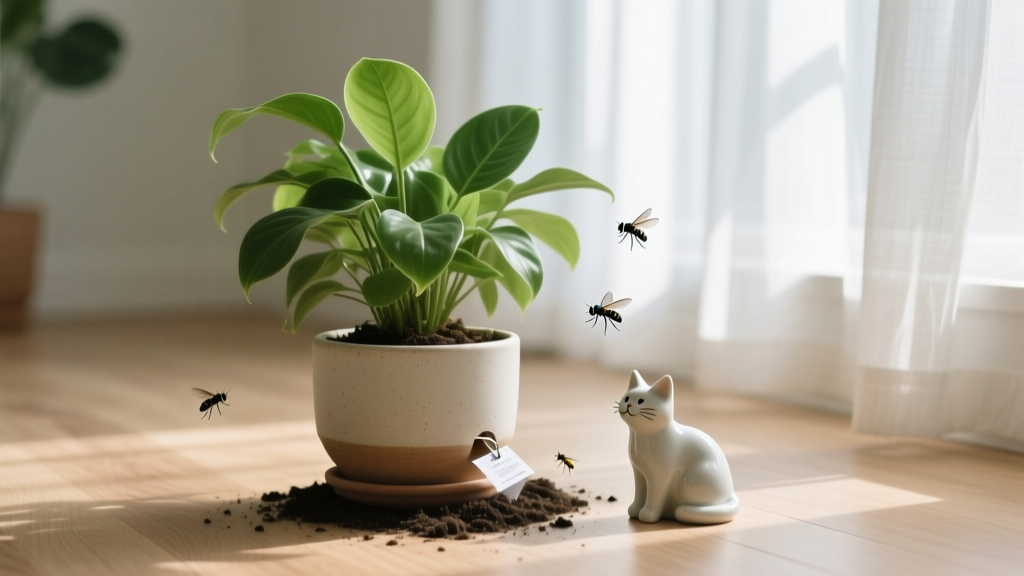 Toxic to Cats? How to Get Rid of Plant Flies in Indoor Plants — The Vet-Approved, 7-Step Method That Kills Gnats *Without* Harming Your Cat (No Neem Oil, No Sticky Traps Near Paws, No Guesswork)