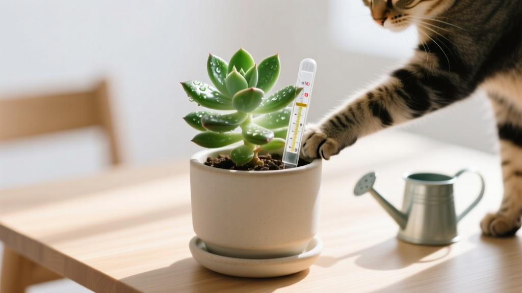 Jade Plants Are Toxic to Cats—Here’s Exactly How to Water Them Indoors Without Risk: A Step-by-Step Safety & Care Protocol That Prevents Accidental Ingestion, Root Rot, and Stress for Both Your Cat and Your Plant